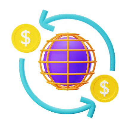 Global Currency  3D Icon