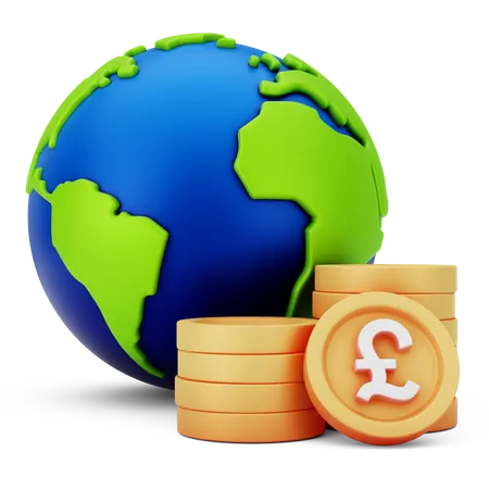 Global Currency  3D Icon