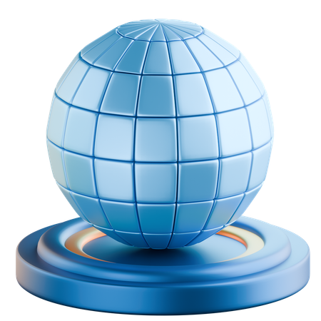 Global Globe  3D Icon