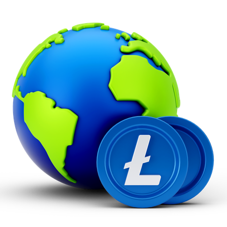 Global Linecoin  3D Icon