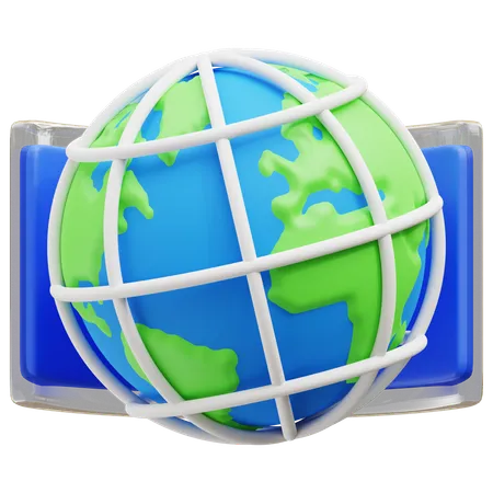 Global Network  3D Icon