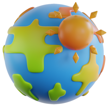 Global Warming  3D Icon