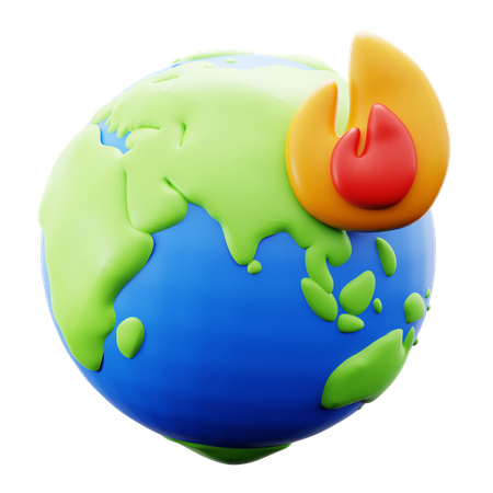 Global Warming  3D Icon