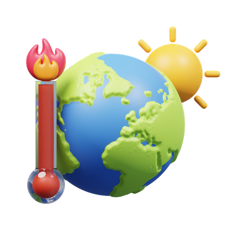 Global Warming  3D Icon