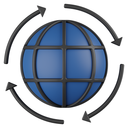 Globalización  3D Icon