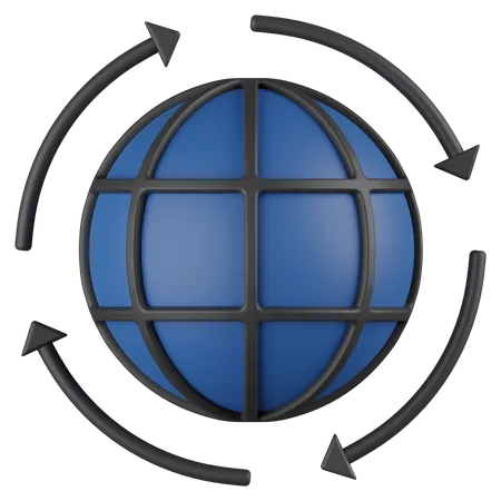 Globalización  3D Icon