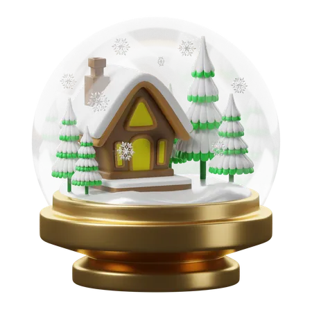 Globo de nieve  3D Icon