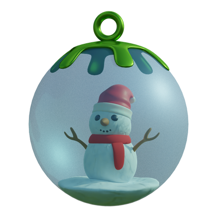 Globo de nieve de navidad  3D Illustration