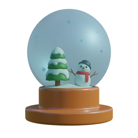 Globo de nieve de navidad  3D Illustration