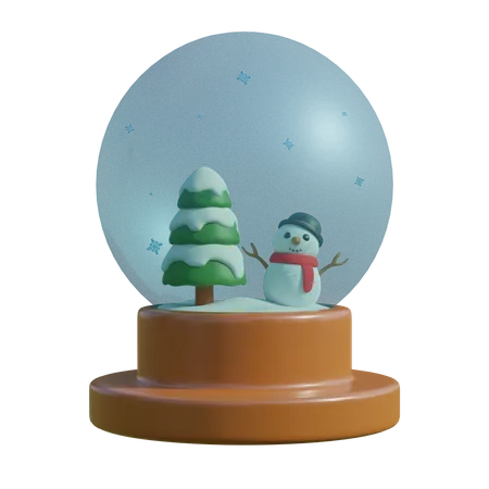 Globo de nieve de navidad  3D Illustration