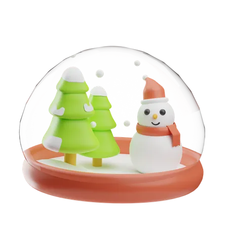 Globo de nieve de navidad  3D Icon