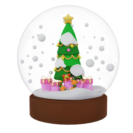 Globo de nieve de navidad  3D Icon