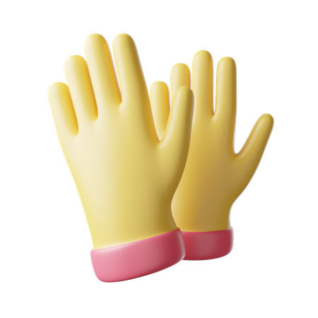 Gloves  3D Illustration