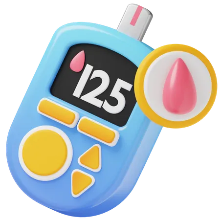 Glucose Meter  3D Icon