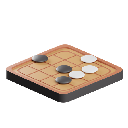 Go Board Game  3D Icon