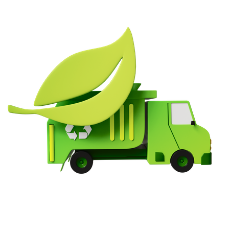 Go Green Truck  3D Icon