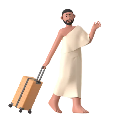 Go on Hajj Male  3D Illustration