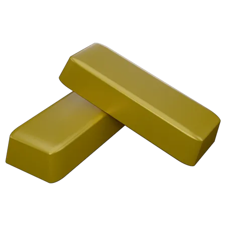 Gold Brick  3D Icon