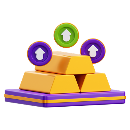 Goldanlage  3D Icon