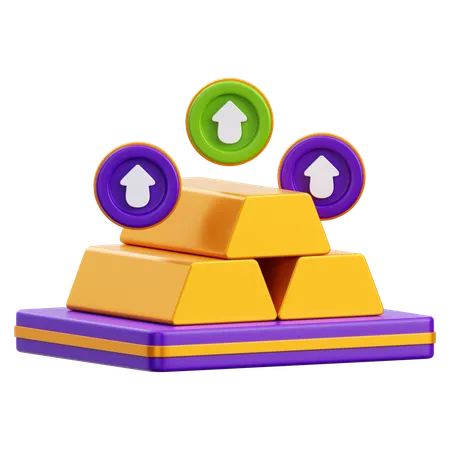 Goldanlage  3D Icon