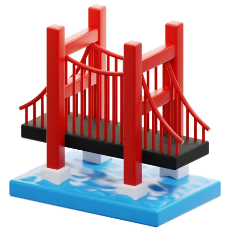 Golden Gate  3D Icon