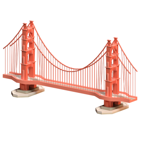 Golden Gate Bridge  3D Icon