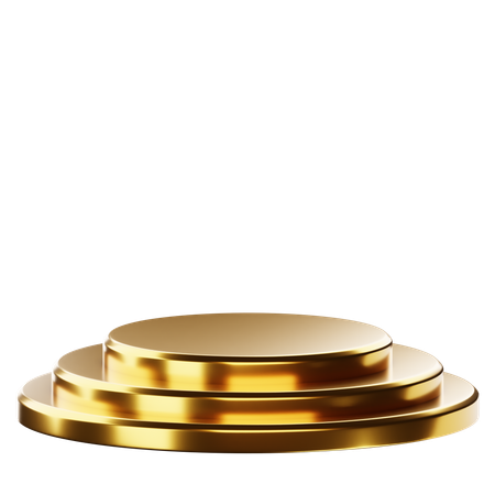 Golden podium  3D Icon