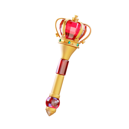 Golden Scepter  3D Icon