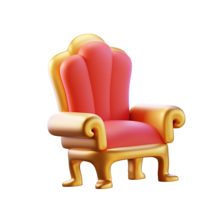 Golden Throne  3D Icon