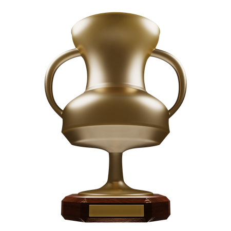 Golden Trophy  3D Icon