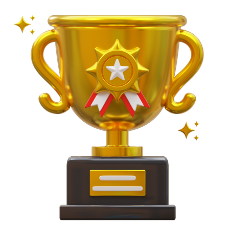 Golden Trophy  3D Icon