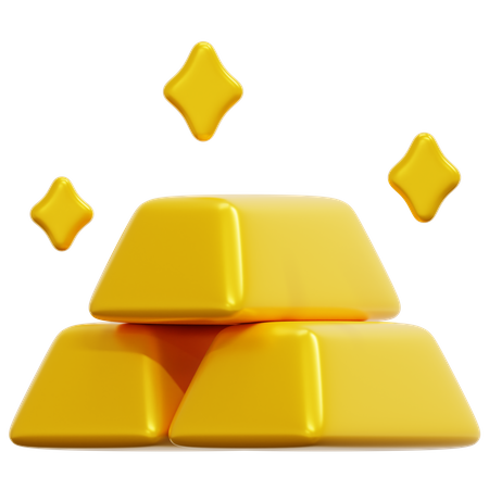 Goldene Ziegel  3D Icon