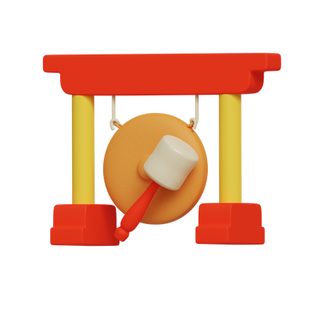 Gong chino  3D Icon