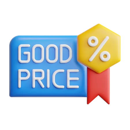 Good Price  3D Icon