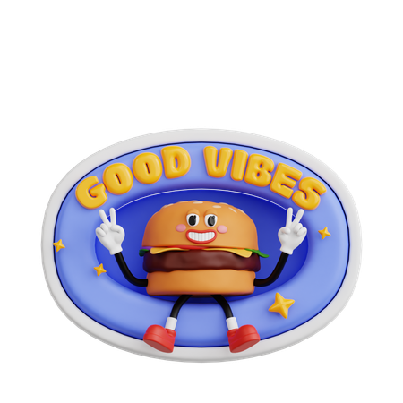 Good Vibes  3D Sticker