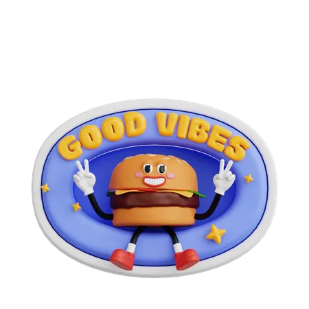 Good Vibes  3D Sticker