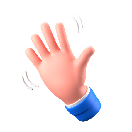 Goodbye Hand Gesture  3D Icon