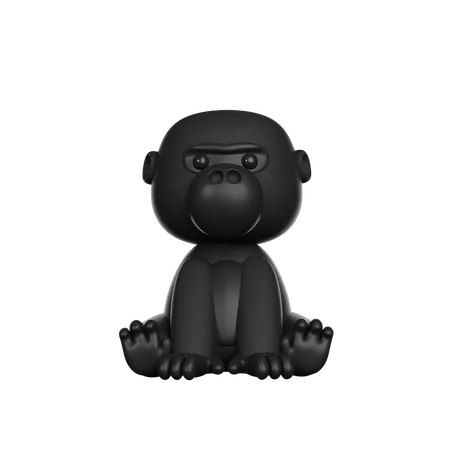 Gorilla  3D Icon