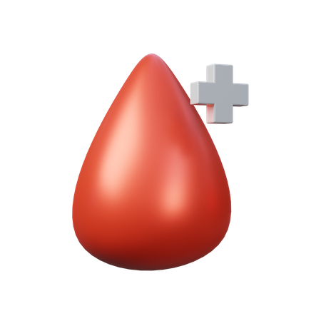 Gota de sangre  3D Icon