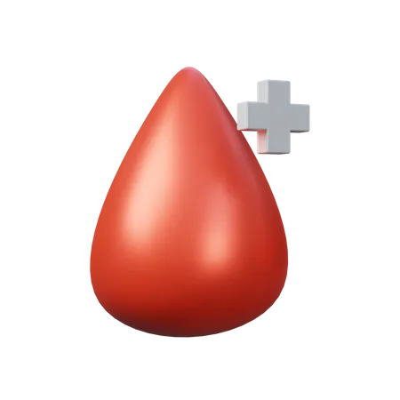 Gota de sangre  3D Icon