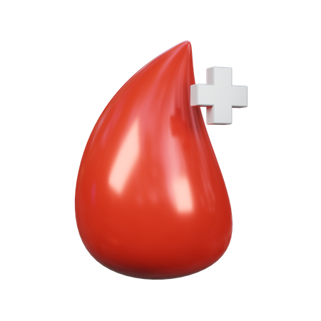 Gota de sangre  3D Icon