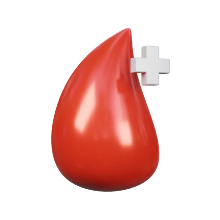 Gota de sangre  3D Icon