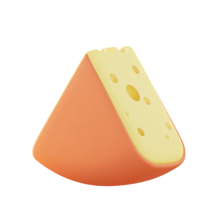 Gouda fatiado  3D Icon