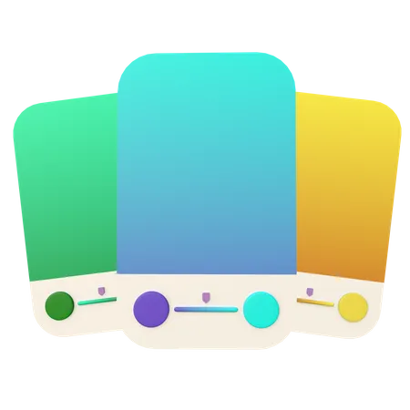 Gradient Color Palette  3D Icon