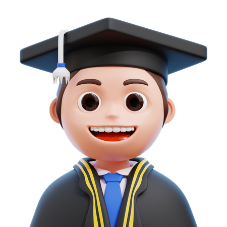 Graduate Student  3D Icon