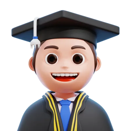 Graduate Student  3D Icon