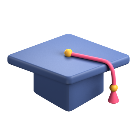 Graduation Hat  3D Illustration