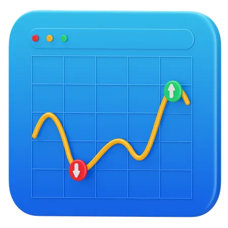 Gráfico comercial  3D Illustration