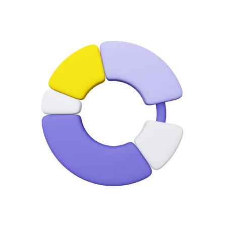 Gráfico de rosca  3D Icon