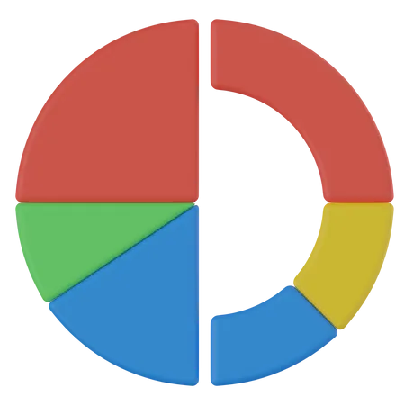 Gráfico de anillos  3D Icon